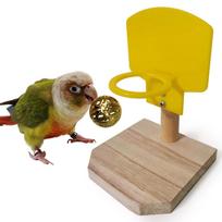 Funny Shoot Hoop Pet Bird Parrot Basketball Balls Puzzle Game Chew Play Toy