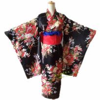 Naujausios anime Jigoku Shoujo Mioyosuka Cosplay Kimono juodos gėlių japoniškos kimono suknelės moterims plius S