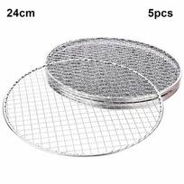5 vnt./rinkinys Vienkartinė kepsninės grotelė, kepimo tinklelis, grotelės, barbekiu kepimo skarda 24cm