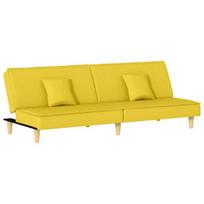 Dvivietė sofa-lova vidaXL geltona