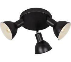 Briloner 2674-035 - Akcentinis apšvietimas RETRO 3xE14/25W/230V juoda