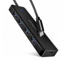 AXAGON Travel four-port USB-C 5Gbps hub | HUE-C1C