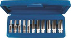 Sukimo galvučių komplektas Condor Werkzeug C1009/14; 1/4''; 4-13 mm; 11 vnt.