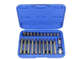 Sukimo antgalių komplektas Condor Werkzeug C1011; 3/8''+1/2''; Torx T10-T55; 23 vnt.