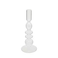 Žvakidė skaidri stiklinė D9xH22 cm Atmosphera 198207