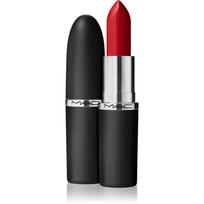 MAC Cosmetics MACximal Sleek Satin Lipstick kreminės konsistencijos drėkinamieji lūpų dažai atspalvis Brave Red 3.5 g