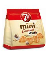 Mini kruasanai 7 DAYS, su kakavos ir vanilės skonio įdaru, 185 g