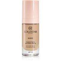 Collistar NUDO Second Skin Foundation SPF 15 spindesio suteikiantis drėkinamasis serumas glotninamojo poveikio atspalvis 2R Beige Rosato 30 ml
