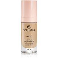 Collistar NUDO Second Skin Foundation SPF 15 spindesio suteikiantis drėkinamasis serumas glotninamojo poveikio atspalvis 2G Beige Dorato 30 ml