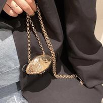 Metalinė Mini Rankinė Grandinėlė Per Petį Pečių Krepšys Universalus Dekoratyvinis Drabužių Ausinių Krepšys Pečių Krepšys Moterims 110cm（Chain length） auksas