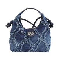 Women'S Small Denim Crossbody Bags Jean Purse Shoulder Handbags Clutch Travel mėlyna