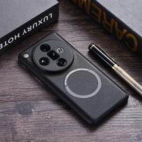 PU Leather Magsafe Case for OPPO Find X7 Ultra Magnetic Wireless Charging Shockproof Cover Shell for OPPO Find X7 X7Ultra For Find X7 Ultra juoda