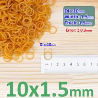 Skersmuo 10mm-60mm Plotis 1.5mm Geltonos Didelio Elastingumo Gumos Juostelės Reikmenys Tampomi Latekso Žiedai Namams Biurui Kanceliarinės Prekės 100Pcs