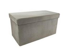Pufas-daiktadėžė Perfecto Duo, 60x30x30 cm, taupe