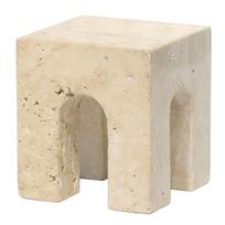 Wabi-sabi Style Imitation Travertine Ornaments Study Room Model Hotel Abstract Designer Geometric Arch Desktop Soft Decorations