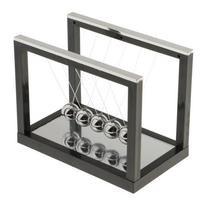 Newton Balls lopšio balansinis rutulys darbalaukio ornamentas metalinis švytuoklis juodas plieninis balansinis rutulys namų stalo dekoravimo žaislas, dovana