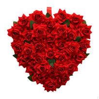 Širdies formos vainikas Valentino dienai 15 colių Romantiškas priekinių durų Valentinas
