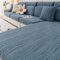 1 vnt. Universali žakardinė tampri sofos užvalkalų ir pagalvėlių užvalkalų komplektas, svetainei, keturiems metų laikams, draugiškas augintiniams Back Cushion Cover beige