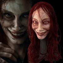 Creepy Helovino kaukė Siaubo kaukė Cosplay Rekvizitai Helovino veido kaukė One Size