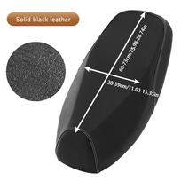 SEAMETAL Motociklo Sėdynės Užvalkalas Vandeniui Atsparus Kvėpuojantis PU Odos Sėdynės Pagalvėlės Užvalkalas Apsauga Motociklui Elektriniam Motoroleriui Solid Black Leather