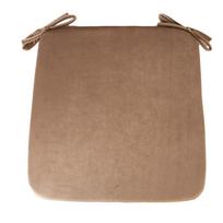 Chair pad VELVET 39x39x2,5cm, golden beige