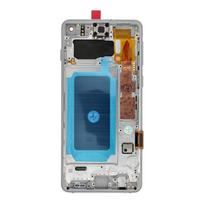 FixCell LCD display for SAMSUNG S10 G973 with white frame (refurbished)