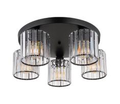 Globo 15742-5D - Tvirtinamas sietynas JORDANA 5xE27/60W/230V diametras 46,5 cm juoda
