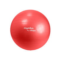 Gimnastikos kamuolys Mambo Max AB Gym Ball 45–95 cm su priedais (Skersmuo: 55 cm,Spalva: Raudona)
