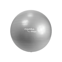Gimnastikos kamuolys Mambo Max AB Gym Ball 45–95 cm su priedais (Skersmuo: 95 cm,Spalva: Sidabrinė)