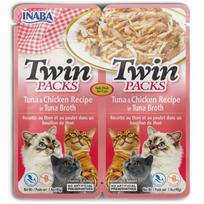 INABA CAT Twin tunas su vištiena sultinyje – kačių skanėstas – 2x40g