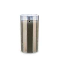 Žvakė LED stikliniame indelyje 15x7,5x7,5 cm 162604