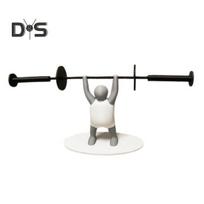 Weightlifter Toilet Paper Holder 3D Printed Barbell Lifter Toilet Paper Roll Holder Fitness Enthusiasts Gift Toilet Roll Holder for Bathroom Decor balta
