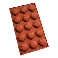 12 skyučių ovali Savarin muilo forma, keksiukų forma, silikoninė želė, polimerinio molio amatai, meno forma, DIY forma, virtuvės kepimo įrankiai ruda
