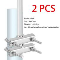 2 VNT U-Varžtų Stiebo Gnybtas Stulpo Laikiklis Vamzdžio Montavimas CB Ham TV Yagi Wifi Antenai