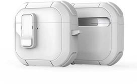 Ausinių dėklas Dux Ducis PECP, skirtas AirPods 4 ausinėms, apsauginis TPU+PC, baltas