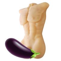 HiSmith STOY0470 Male Body Torso 3D Realistic Sex Toy Doll with Big Dildo Skin