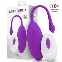 LateToBed Molka Vibrating Egg with Remote Control Purple