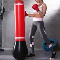 Boxing Punching Bag Inflatable Freestanding Tumbler Muay Thai Training Decompression Rebound Punching Bag Taekwondo Bag