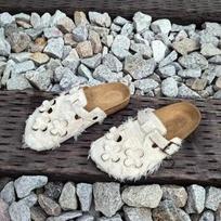 Hot Selling Women's Shoes 2024 Summer High Quality Solid Color Low Heel Home Ladies Slippers Suede Buckle Toe Ladies Slippers 35 abrikosas