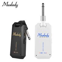 Muslady MD-5G belaidė 5.8G gitaros sistema įkraunamas garso siųstuvas ir imtuvas ISM juosta juoda/balta