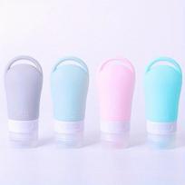 4vnt silikoniniai kelioniniai buteliukai kosmetinis kelioninis padalintas rinkinys 60 ml dezinfekuojantis rankų dezinfekavimo priemonė nešiojamas laikymo buteliukas
