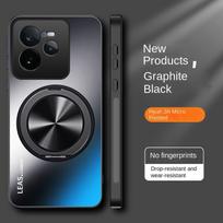 Skirtas OPPO Realme GT7 Pro dėklui, kietam matiniam su žiediniu stovu, magnetiniu apsauginiu galinio dangtelio dėklu, skirtu OPPO Realme GT7 Pro telefonams For Realme GT 7 PRO juoda