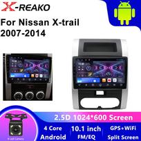 Android 12 Automobilinis radijas Nissan X-Trail XTrail X Trail 2 T31 2007-2015 Multimedijos grotuvas GPS 2Din Carplay Stereo Garso pagrindinis įrenginys 4 core 1GB+32GB carplay