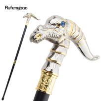 Auksinės baltos dinozaurų lazdelės mados dekoratyvinė lazda Gentleman Elegant Cosplay lazdos rankenėlė Crosier 93cm