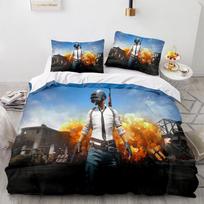 PUBG Patalynės Komplektas Viengulis Twin Pilnas Queen King Dydžio Žaidimas PUBG Lovos Komplektas Suaugusiems Vaikams Miegamojo Antklodės Užvalkalų Rinkiniai 3D Spausdinimas Vyrams Moterims 034 EU Single 135x200cm