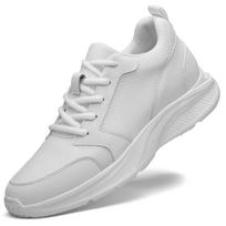Vyriški batai su pakeltu padu, padidinantys ūgį, sportbačiai vyrams 10cm, sportiniai laisvalaikio batai, nematomi vidiniai batai ūgiui didinti vyrams 8cm 36 balta