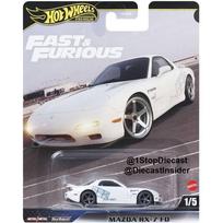Hot Wheels Premium Fast Furious 2025 Modeliukas Mazda RX-7 FD white (yra Sandėlyje)