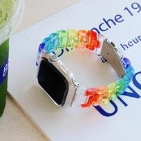 Akrilinis dirželis Samsung Galaxy Fit 3 madinga apyrankė prabangus verslo dirželis Samsung Galaxy Fit3 SM-R390 priedai For Galaxy Fit 3 įvairiaspalvis
