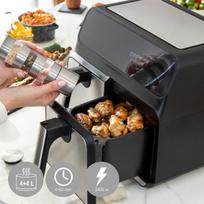 Oro gruzdintuvė InnovaGoods Fryinn Double 8000 Juoda 3400 W 8 L