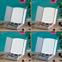 3-in-1 sulankstomas LED veidrodis su makiažo tvarkykle Panomir InnovaGoods